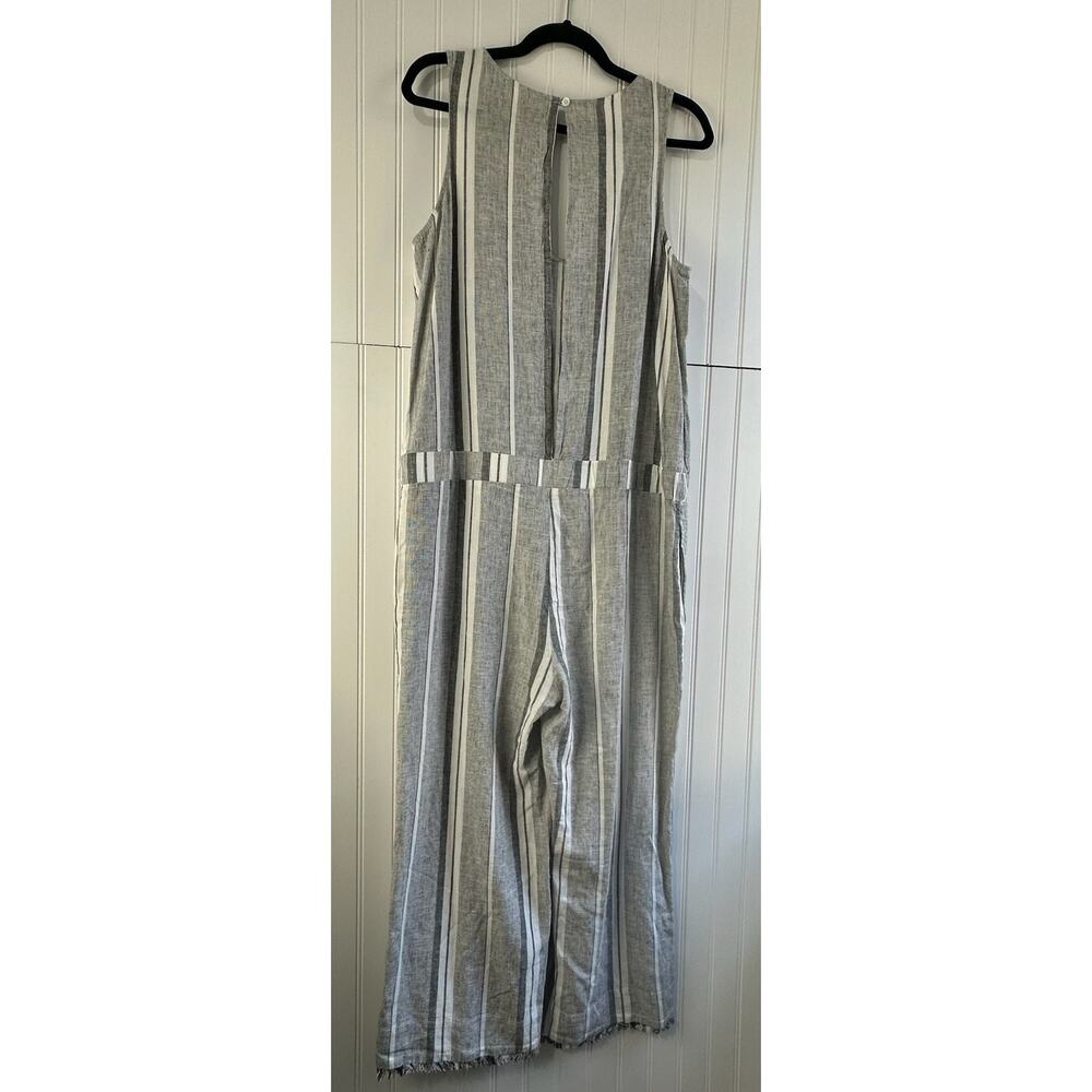 Cloth & Stone Coastal Stripe Linen Blend Jumpsuit Size S - Picture 3 of 8